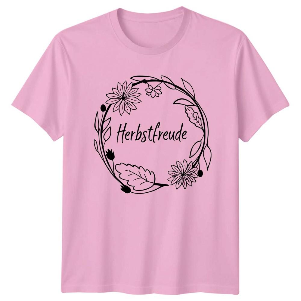 Herbstfreude Unisexs TShirt Autumn Floral Nature Birthday Gift For Her