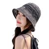 Summer Hat Women's Knitted Breathable Bucket Hat Fashionable and Sweet Xiaoqing Summer Sunshade Sunscreen Hat