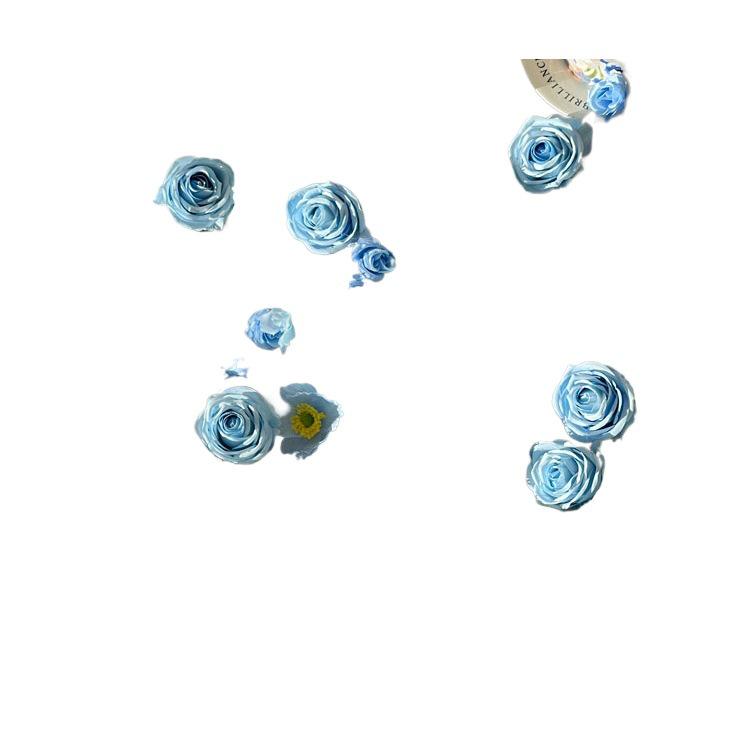 Blue Series Mix & Match DIY Handcrafted Small Flower Heads for Hairpins, Headdress, Wreath, and Flower Wall Decoration