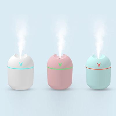 250ML Mini Air Humidifier USB Mute Essential Oil Diffuser Portable Large Spray Car Mist Maker with LED Night Lamp Diffuser