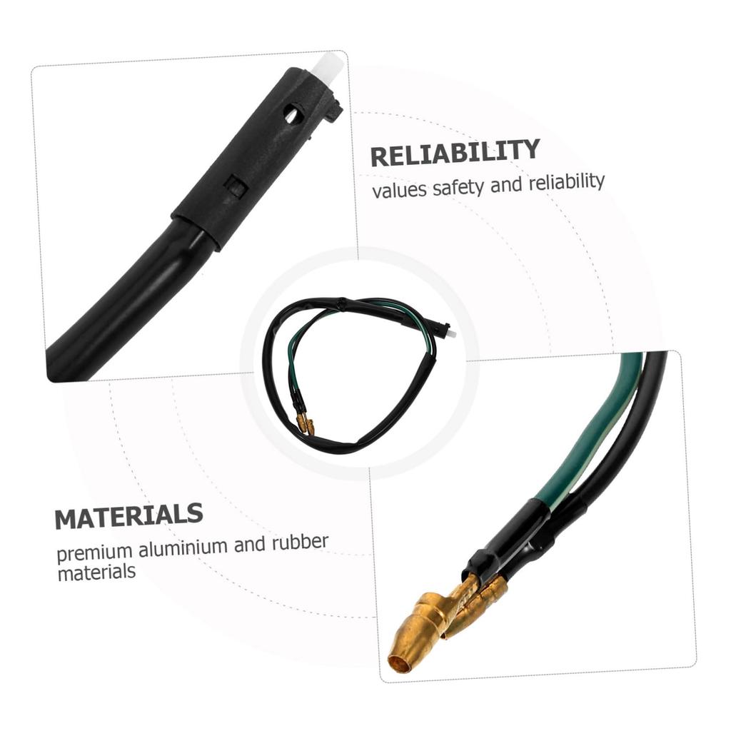 MUELODSIC Brake Switch Wire Brake Light Switch Motorcycle Function Key Rear Harness Modify Stop Replacement Lead Motorcycle Accessories Black Aluminum