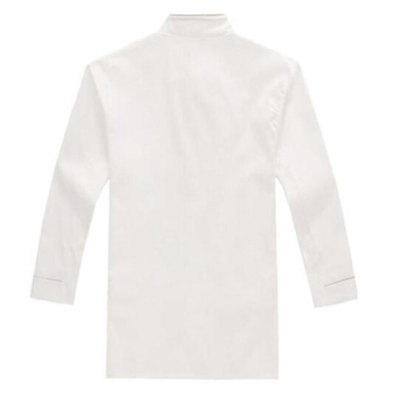 Chef Uniform with Long Sleeves Unisex Autumn Clothes Hotel Chef Overalls Kitchen Work Uniform Single Row Button Kitchen Clothes