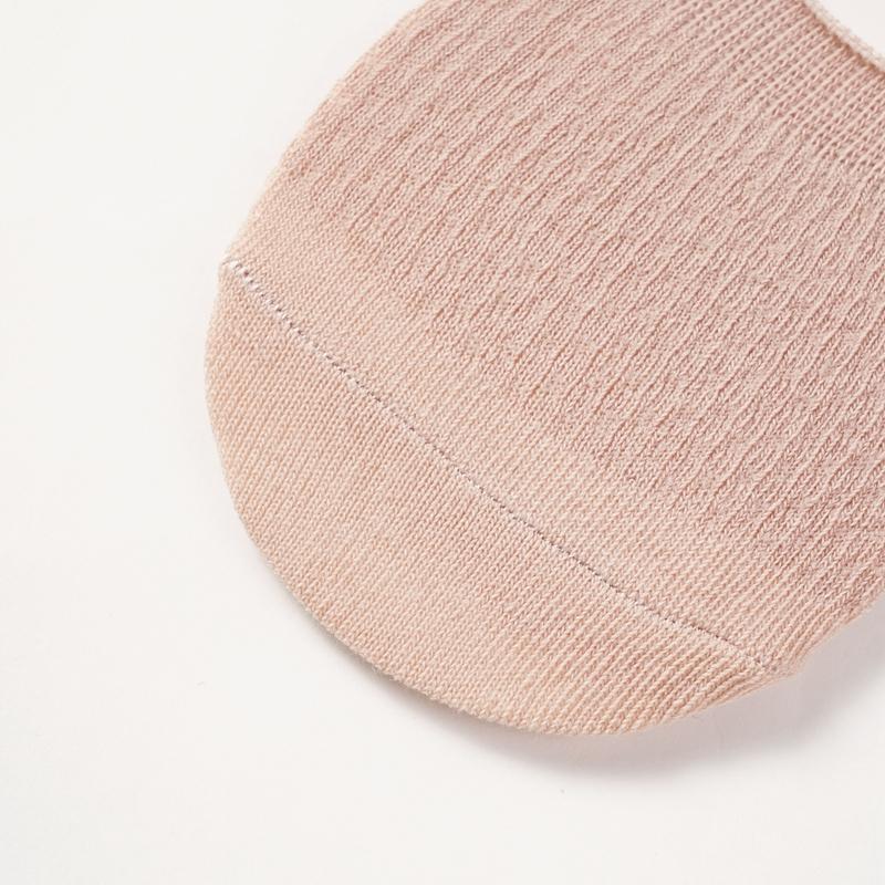 Women's Invisible Cotton Boat Socks Mesh Breathable Ankle Low Cut Silicone Non-Slip Socks