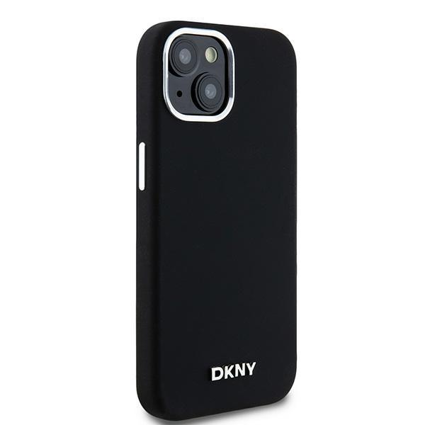 Dkny Dkhmp15Ssmchlk Iphone 15 / 14 / 136.1 Czarny/Black Hardcase Płynny Silikon Małe Metalowe Logo Magsafe