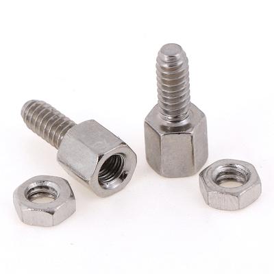 10 zestawów 5 + 7 Mm wspornik płyty czołowej śruba dwustronna i nakrętki nakrętek śruba D-Sub Vga Serial