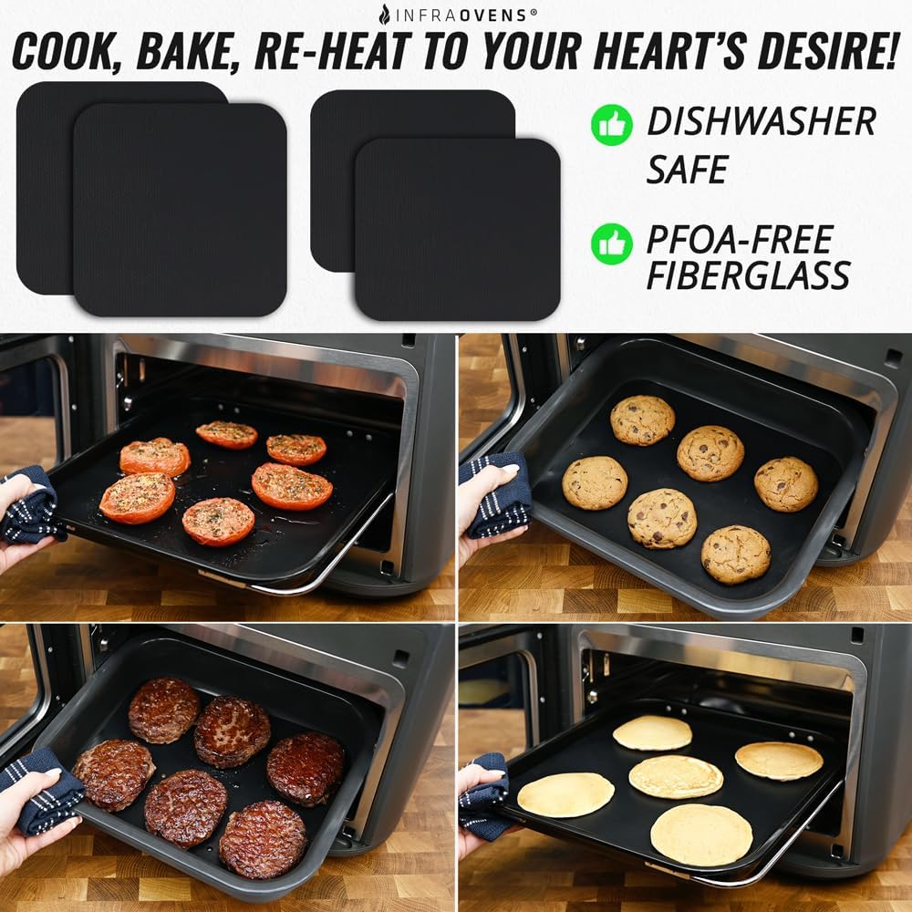 INFRAOVENS Reble Liners for Ninja Combi All-in-One Multicooker Oven & Air Fryer 14-in-1 SFP 701, Nonstick Accessories to Protect Baskets and Trays,