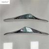For Mazda 3 AXELA 2014 2015 2016 Front Head Light Lamp Eyelid Eyebrow Strip Decor Cover Trim ABS Chrome Car Accessories Exterior