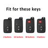 TPU Shell Fob Car Remote Key Case Cover Accessories For Toyota Camry Prius Land Cruiser Prado 150 Crown For Subaru Foreste XV