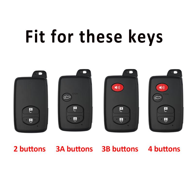 TPU Shell Fob Car Remote Key Case Cover Accessories For Toyota Camry Prius Land Cruiser Prado 150 Crown For Subaru Foreste XV