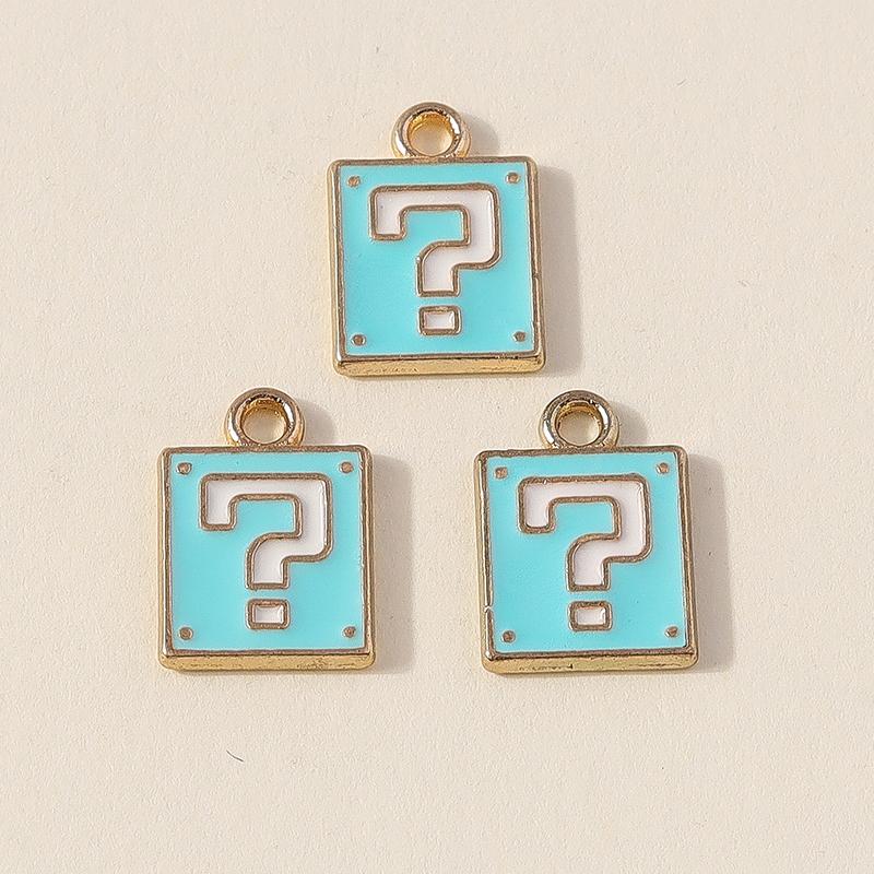 Duarte 20Pcs/Lot Cute Mini Colorful Enamel Question Mark Charms Pendants for Jewelry Making Necklaces Earrings DIY Crafts Supply