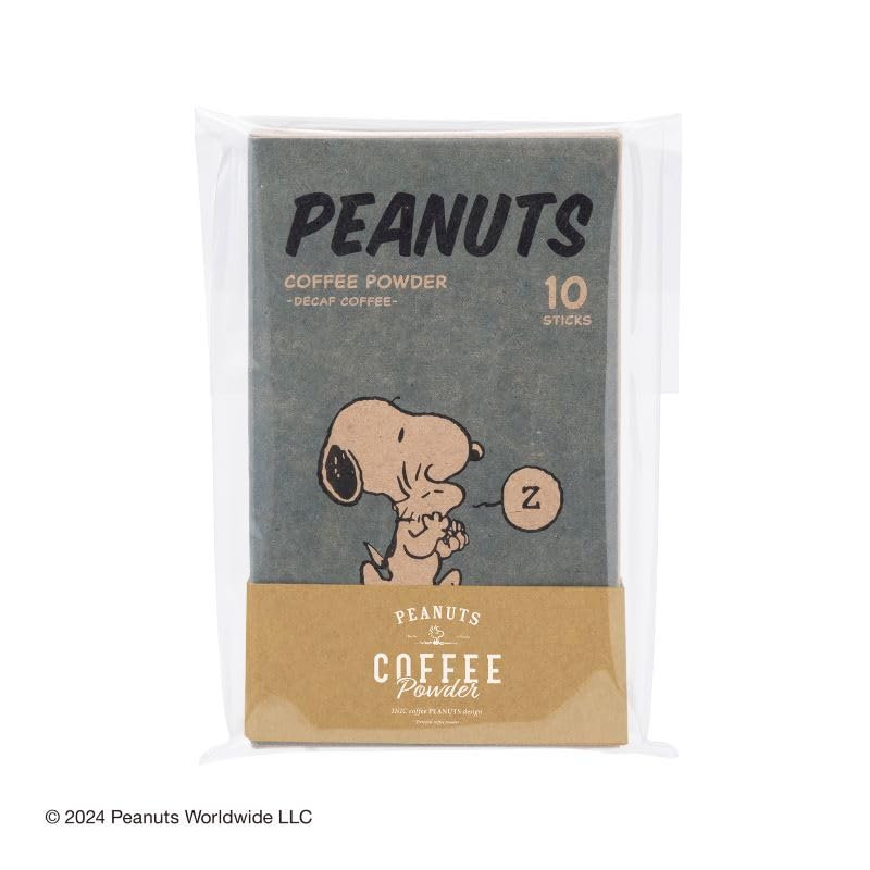 Snoopy Coffee 10 PEANUTS and Deep a Truly Authentic Decaf Caffeine Removal for Pregnant Pinnacle of Powdered Sticks, Sticks, Decaf. [Cute Characters]