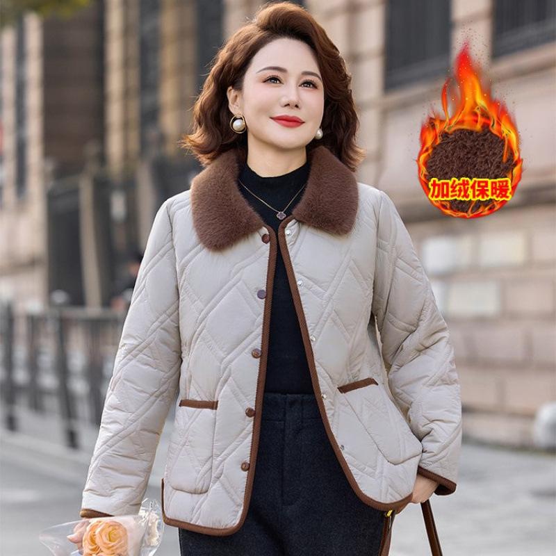 Women's Short Cotton-padded Clothes, Winter Cotton-padded Clothes, Cotton-padded Jackets, Temperament Cotton-padded Jackets.