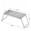 Outdoor Stainless Steel Stove Holder Camping Portable Folding Mini Barbecue Rack Set Pot Holder Baking Tray Holder