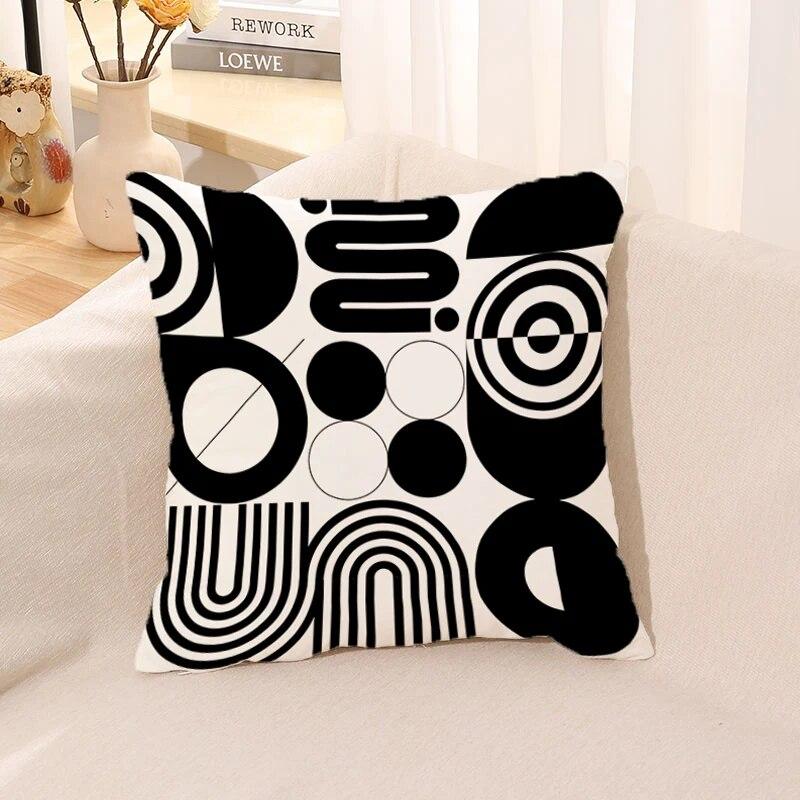 Nordische Geometrische Linien Kissenbezug Sofa Kissenbezug Körper Schlafkissen Bett