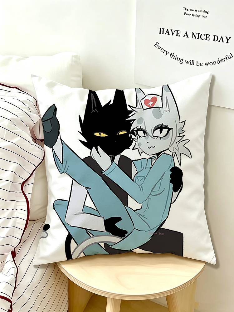 CUTE Animal hospital head nurse Pillow Case Pattern Printed Pillowcase For Living Room Sofa Cushion Cover