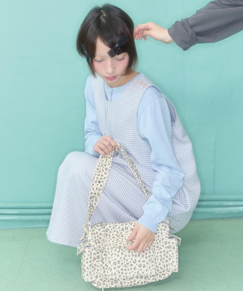 Syakili Angel Ribbon Collar Dress (Blue)