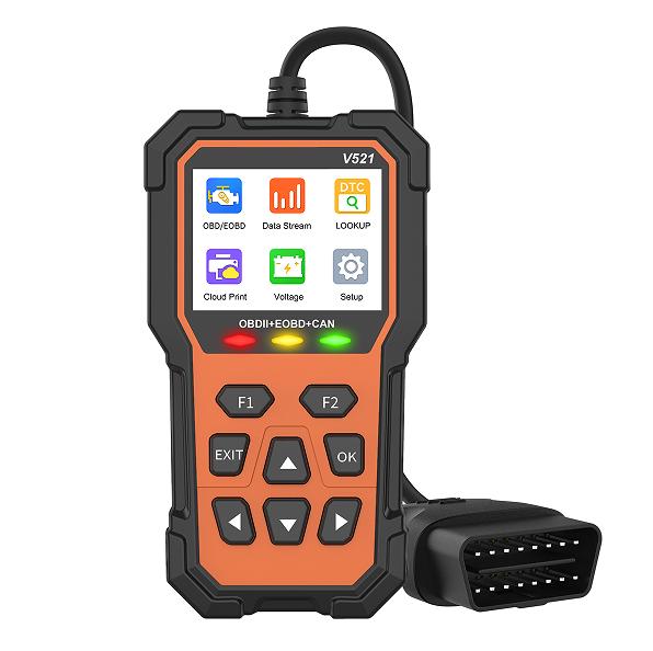 PSV521 Engine fault detector OBD 2 Bluetooth 5.0 read code EVAP test automotive diagnostic worker reader and scanning tool Car truck 2in scanner