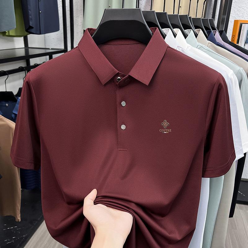 Summer Polo Men s Ice Breathable Business Casual Lapel Collar Versatile M