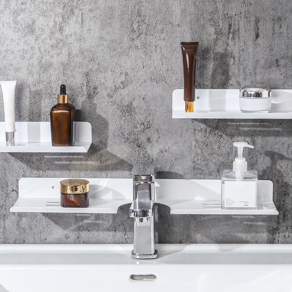 

Iron Kitchen Shelves Punch-free Sink Rack Durable Bathroom Shelves Kitchen чёрный