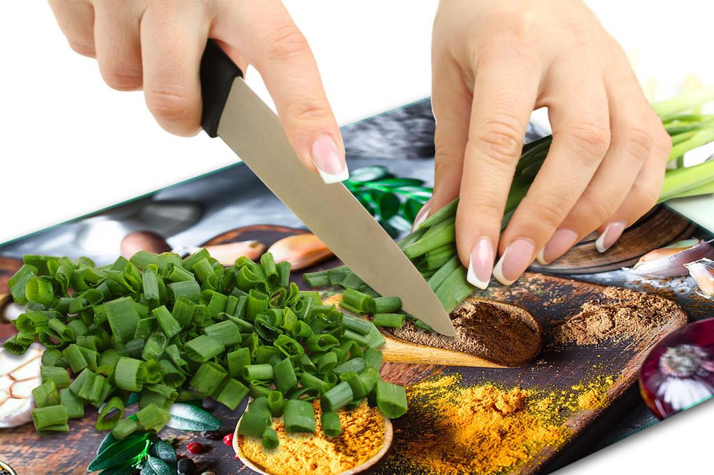 GLASS PLATE CUTTING BOARD 52x40 SPICES