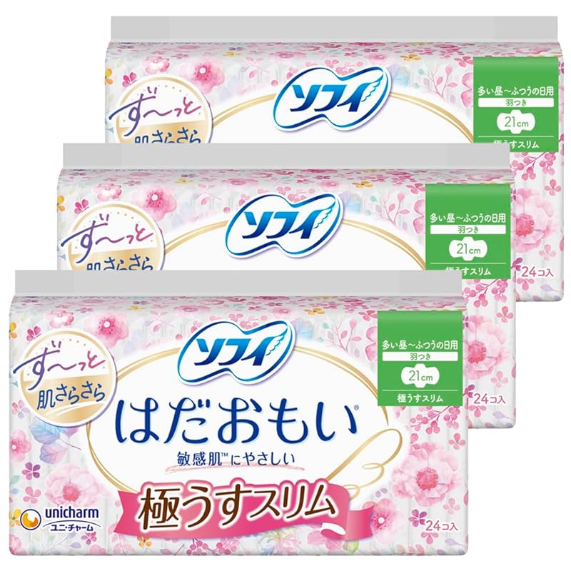 

Sophie Hadamoi Extremely thin and slim Frequent daytime use ~ Ordinary daytime use 21cm with wings 72 sheets (24 sheets x 3) [napkins]