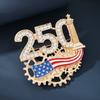 Anniversary Commemorative Brooch, Patriotic Medal Brooch Accessory