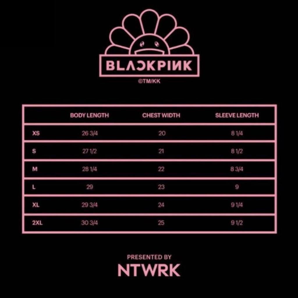 [USED] BLACKPINK Takashi Murakami T-shirt White L Size