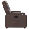 Vidaxl Foldable Armchair, Brown, Faux Leather