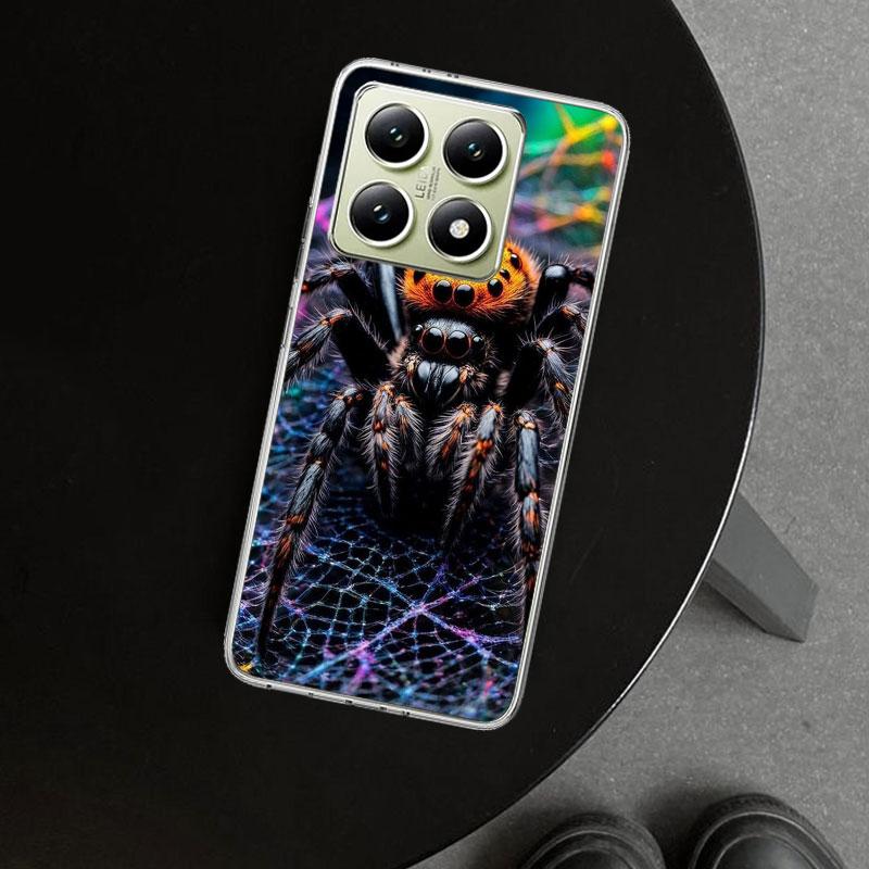 Schwarze Witwe Spinne Insekt Handyhülle für Xiaomi Redmi Note 15 14 13 12 11 Pro Plus 14S 12S 11S 11T 11E 10S 10 Personalisiert F