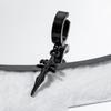 1 PC Men's Open Cuff Copper Color Black Sword Pendants Clip Earrings for Male Non-Piercing Ear Clips Fake Cartilage Earrings