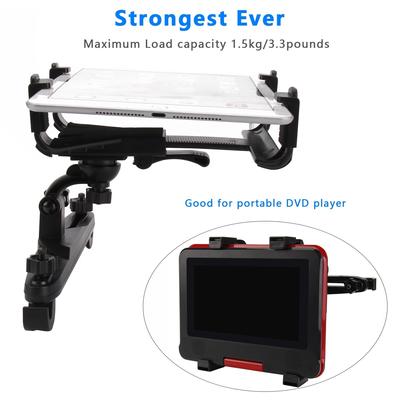 Universal Flat Stand Car Seat Headrest Stand for Kids Watching Flat Animated Movies Adjustable Portable Stand