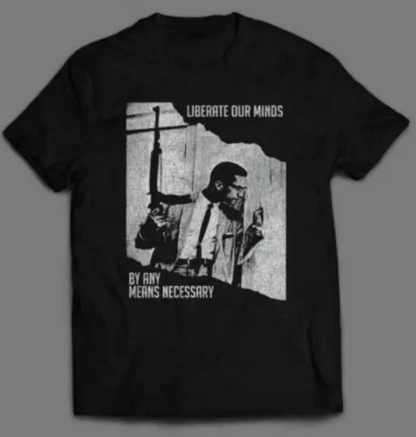 

Malcolm X t shirt, art-graphic-full-HOT hot shirt, Size S-5XL 4XL