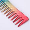Professional Dressing Comb Metal Hair Combs For Hair Styling Long Hair Cutting Comb Short Styling Electroplated Comb