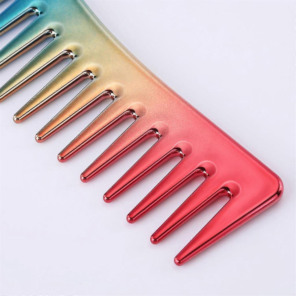 Professional Dressing Comb Metal Hair Combs For Hair Styling Long Hair Cutting Comb Short Styling Electroplated Comb