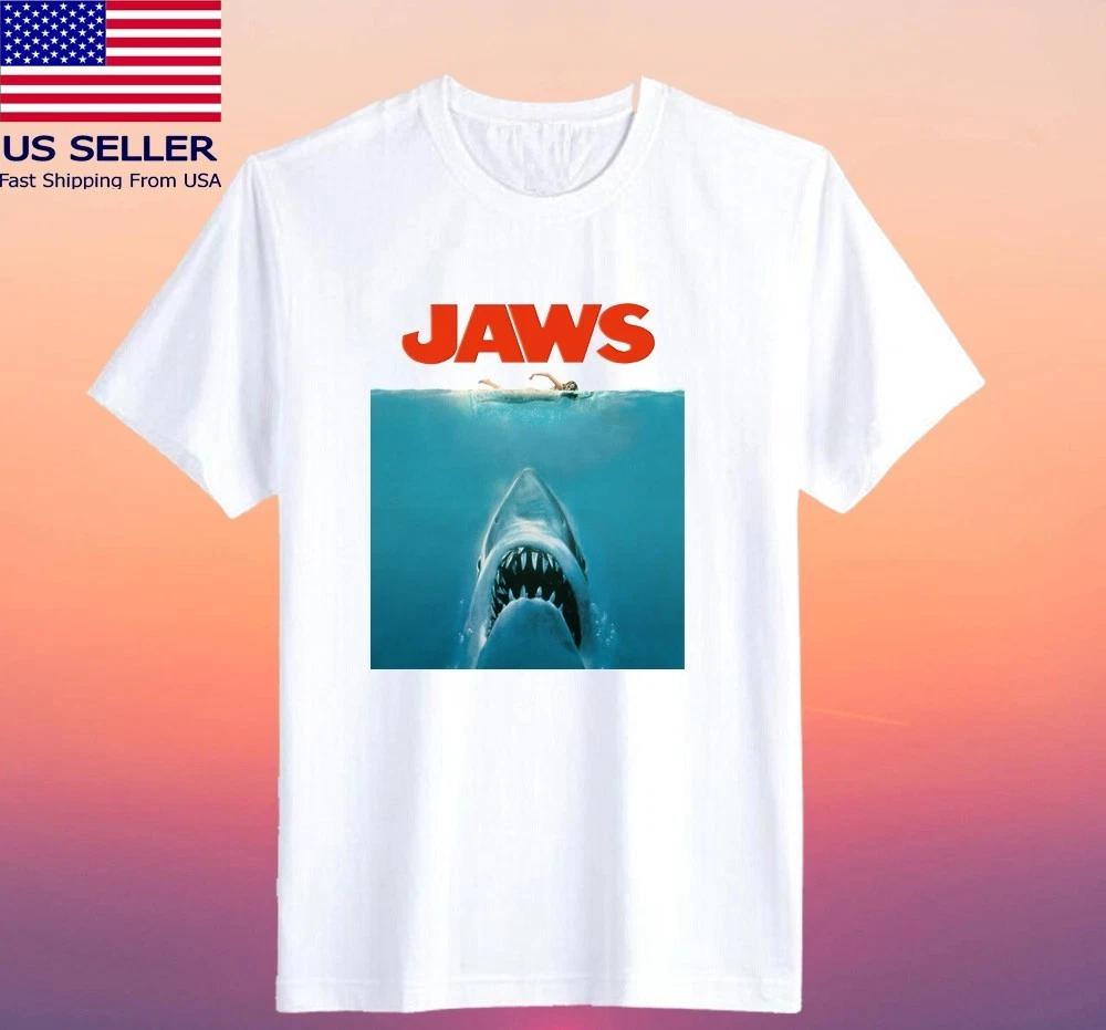 JAWS Movie Men s White Size S-5XL 2XL