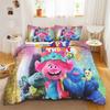 Trolls Printed Polyester Children 3D Children'S King Size Bedding Duvet Cover Set Cute Printed Cartoon Quilt Cover Home
