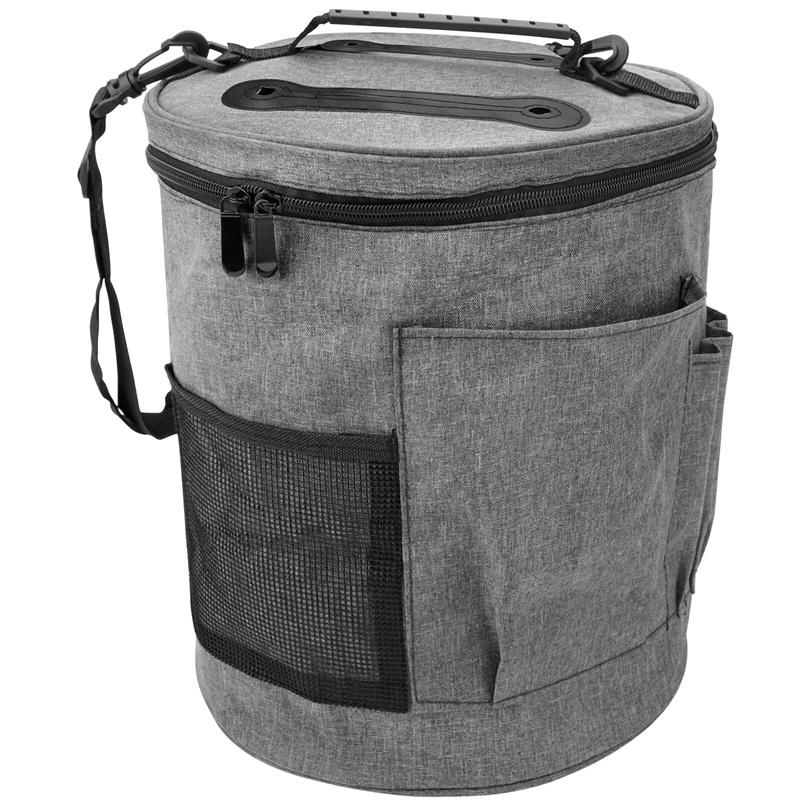 Knitting Tool Storage Bag Yarn Crochet Organizer Tote Bag Large Capacity Portable With Front Yarn Needles Hooks Pocket