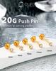 OUFER Body Piercing Body Piercing Nose Bar Titanium 20G Lip Labret Stud Bar Threadless Robe Piercing Push-in 5681012mm Trague Helix Conch Piercing