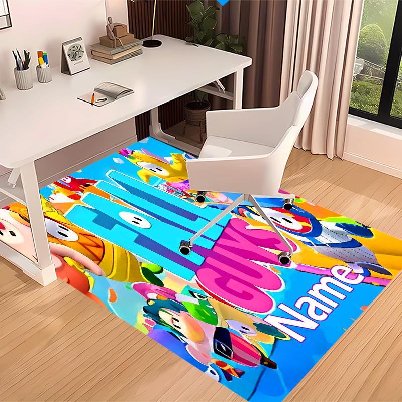 Custom personalization Stumble Guys Print Area Rug - Soft, Washable Non-Slip Indoor Mat,Living Room,Home&Office Decorative Rug