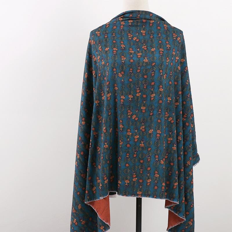 

Ancient-style Jacquard Printed Fabric for DIY Winter Clothing Coats Cheongsam Skirts Dresses Fabrics 100cmx150cm синий