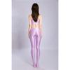Sexy Mince Satin Brillant Taille Haute Sport Femmes Salle de Sport Fitness Brillant Pantalon de Yoga Collants Danse Ballet Legging Ootd Mode Collants