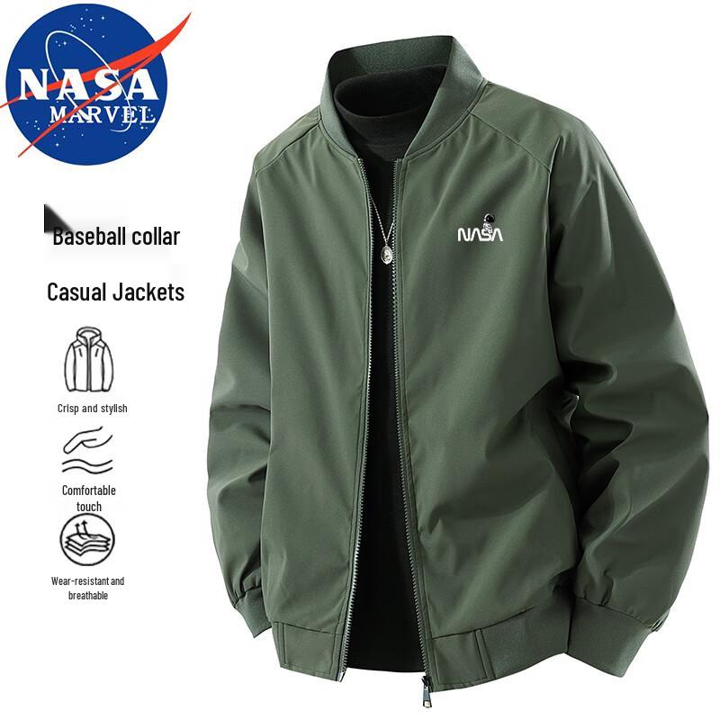 

NASA MARVEL Men s Spring Autumn Casual Baseball Jacket 4XL