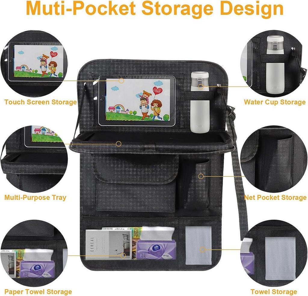 Oxford Cloth Car Seat Back Organizer - Cross-Border Hot-Selling Storage Bag