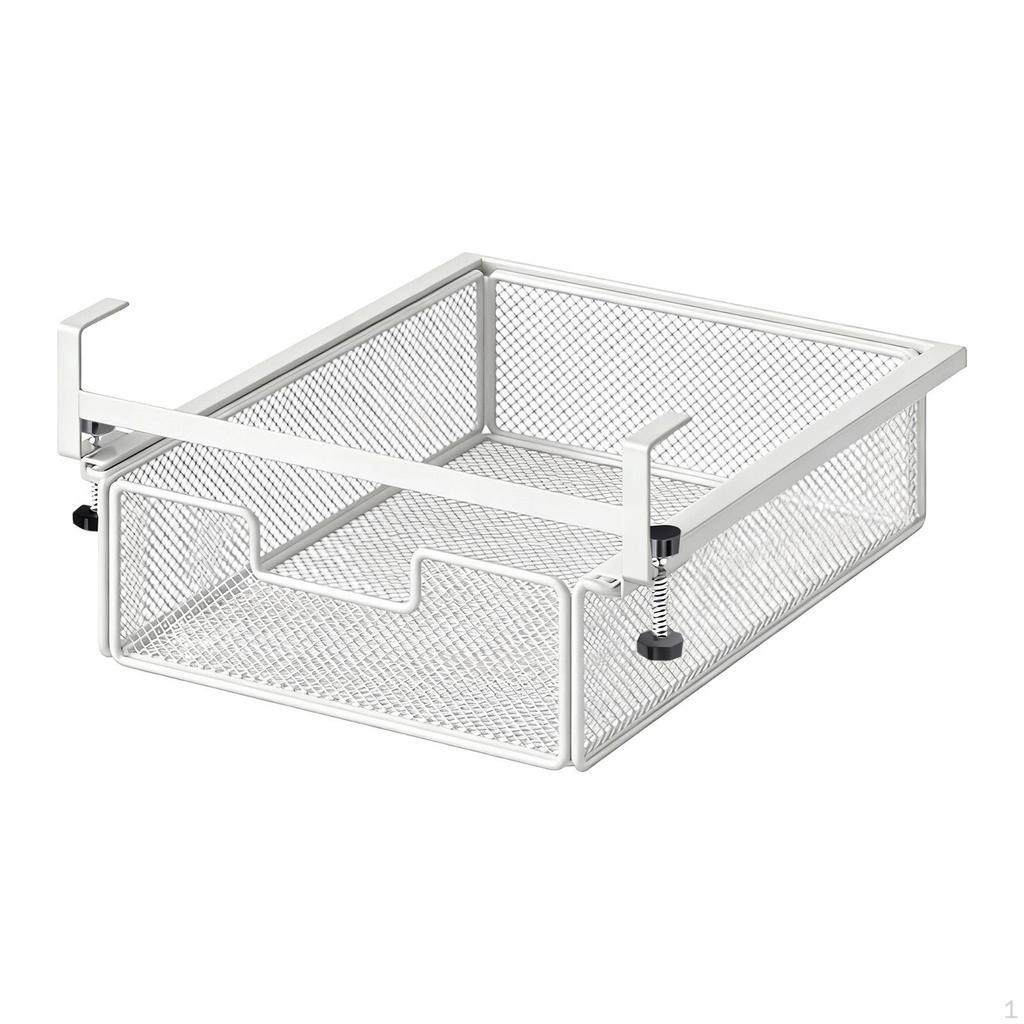 Cesto per Cassetto, Cassetto Appeso in Ferro, Scaffale Estraibile, Uso Versatile per Ufficio, Stanza del Dormitorio,