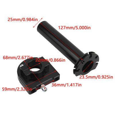 Motorcycle Throttle Twist Grips 22MM CNC Aluminum Grip Accelerator Moped Scooter Dirt Bike Refit Part Universal 7/8" Parts