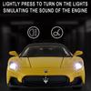 1/32 Diecast Alloy Model Car Miniature Maserati MC20 Supercar Metal Vehicle Ornaments Gifts for Children New Hottoy Red Toy Boys