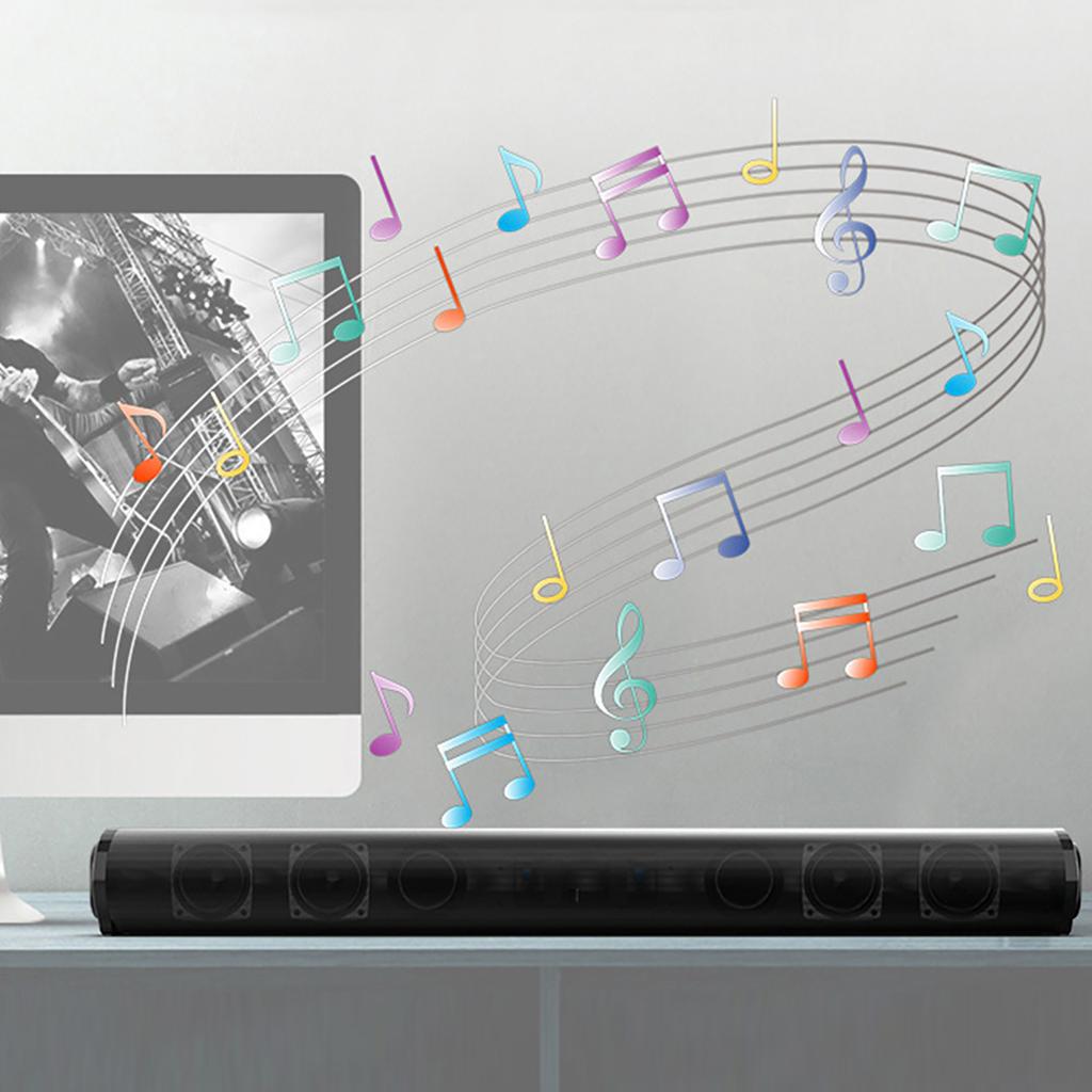 Portable 5.0 Bluetooth Wireless Speaker TV Sound Bar Home Theater 3D Stereo Soundbar with Remote Control
