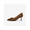 TATA Women's Pointed Toe Mid-Heel Pumps