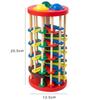 With Hammer Knock Ball Drop Ladder Game Hand-Eye Coordination Training Toys  Home Decoration