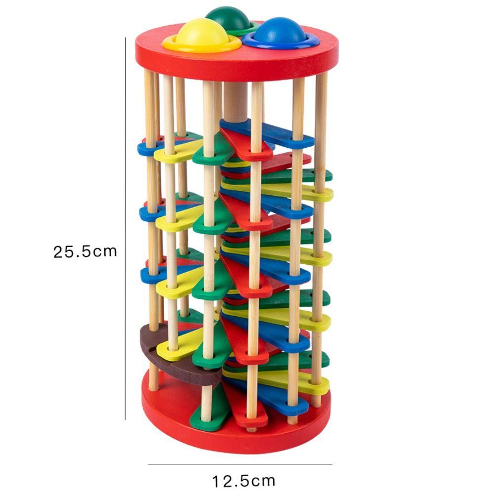 With Hammer Knock Ball Drop Ladder Game Hand-Eye Coordination Training Toys  Home Decoration